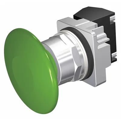 Siemens Tombol Tekan Kepala Jamur: Tidak Bercahaya, Profil Kepala Jamur, Non-Logam - Mushroom-Head Push Buttons