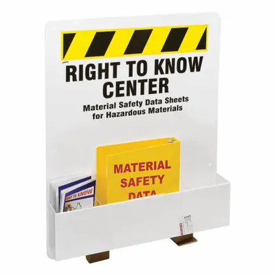BRADY Right-to-Know Center: Right-to-Know Center, 30 in Overall Ht, 24 in Overall Wd - Safety