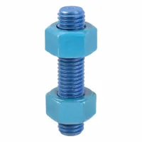 This fully-threaded rod is made from Grade B7 steel with a PTFE coating, meeting ASTM 193 dimensional standards. It is 3 inches long with a 5/8"-11 thread size and supplied in a 50-pack. Commonly used in bolting applications requiring corrosion resistance and lubricity