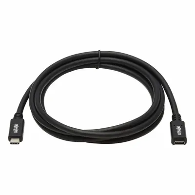 TRIPP LITE Kabel Ekstensi USB: Tipe C Ujung 1, Tipe C Ujung 2, Hitam, Panjang 6 ft - Extension USB Cables