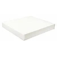 Rectangular panel cabin air filter with paper media for Toyota light-duty trucks. Traps dust, pollen, and airborne particles to maintain clean cabin air. Compatible with Toyota light-duty trucks
