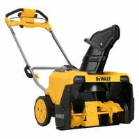 Cordless electric push snow blower with variable speed settings. Includes two 4.0 Ah batteries and two chargers. Suitable for clearing snow from driveways, walkways, and patios