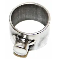 Finger ring accessory for soil augers, providing a grip point for manual turning and extraction of soil cores during field sampling. Compatible with select AMS auger systems