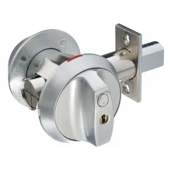 This ABLOY standard cylindrical deadbolt features a bright chromium-plated finish and a Protec2 keyway. It includes a conventional core cylinder and is designed for doors up to 1 3/4 in thick. Suitable for commercial or industrial applications requiring a conventional core cylinder.