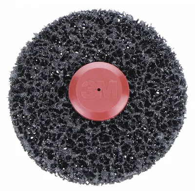 SCOTCH-BRITE Cakram Pembersih dan Pengupas: TR, 4 in Dia, Silikon Karbida, Ekstra Kasar, 1580 - Coating-Removal Discs for Thin-Gauge Metals