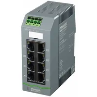 MURRELEKTRONIK Ethernet switch: Managed, DIN Rail, 8 Ports, RJ45, 1000 mbps/Ethernet/Gigabit, IP20 (MPN 58824)