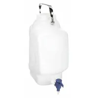 APPROVED VENDOR Carboy: 10 L, 2.64 gal, Polypropylene, 175.7 mm x 14 mm x 384.17 mm, Spigot, White