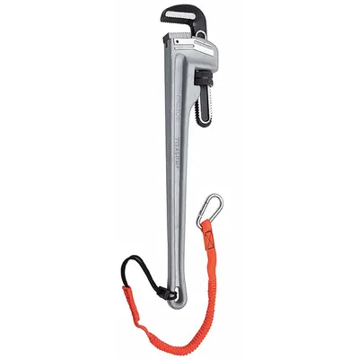 PROTO Kunci Pipa: Aluminium, Kapasitas Rahang 4 in, Bergerigi, Panjang Keseluruhan 24 in - Straight Pipe Wrenches