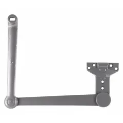 This replacement arm is designed for LCN 4110 series door closers. It features a cushion arm type with an adjustable spring to control door closing speed and force. Constructed of aluminum, it is ADA compliant for accessibility. Suitable for commercial door applications requiring controlled closing.