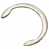 Retaining Ring: Inch, External, Std, 0.035 in Thick, Fits 1/2 in Shaft Dia, Stainless Steel, 10 PK (MPN C-50SS)