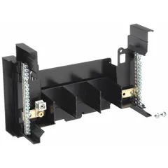 Copper neutral bar kit rated 100 A for use with Square D NQ panelboards. Provides a dedicated termination point for neutral conductors in electrical distribution assemblies.