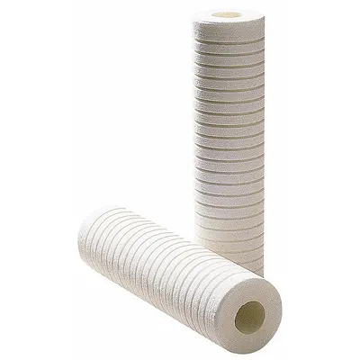 Kartrid Filter Air 3M AQUA-PURE: 50 mikron, 8 gpm, Polipropilena, 9 3/4 in Tinggi Keseluruhan - Solid Water Filter Cartridges