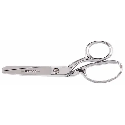 KLEIN TOOLS Gunting Industri: Tangan Kanan, 8 in Panjang Keseluruhan, Lurus, Baja, Bulat - All-Metal Offset Scissors