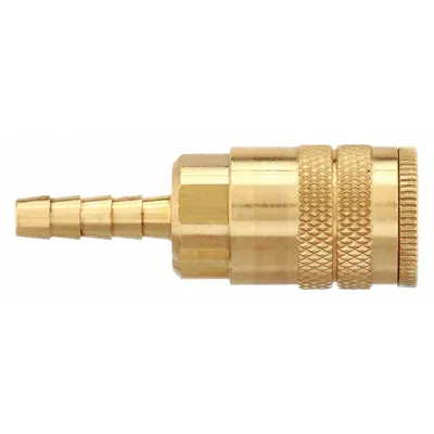 PARKER Kopling Selang Cepat: Ukuran Badan 1/4 in, Ukuran Fitting Selang 5/16 in - Industrial Interchange Brass Quick-Connect Air Coupling Bodies