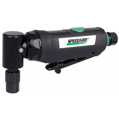 SPEEDAIRE Gerinda Mati: Alat Sudut Kanan, 0.4 hp Tenaga Kuda, 20.000 RPM Kecepatan Maks. - Air-Powered Right-Angle Die Grinders