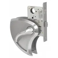 This SARGENT passage lever lockset (ANSI F01) is designed for interior doors where locking is not required, such as corridors or closets. Constructed from stainless steel with a satin stainless steel finish, it features a ligature-resistant 8200 BHW style and is ADA compliant