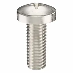 Pan head machine screw with #10-32 thread, 1/2 in length, made from 316 stainless steel with a plain finish. Features a Phillips drive (size #2) and is supplied in a 25-piece pack. Suitable for general fastening in machinery, enclosures, and equipment requiring corrosion resistance.