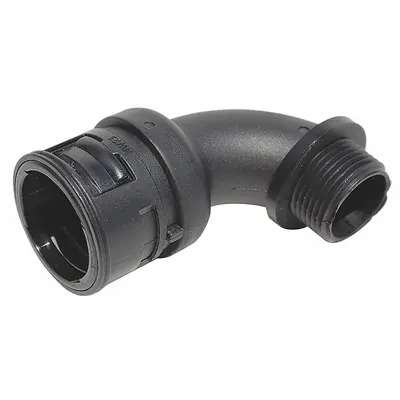 REIKU Siku 90 Derajat: Ukuran Nominal 3/8 in (MPN VPBRB-12N02) - 90 Degree Elbows for Continuous-Flex Corrugated Tubing