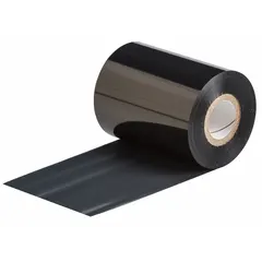 Black resin ribbon in the R6000 series, compatible with BBP81 printers. Solvent-resistant and RoHS compliant. Used for printing durable labels in industrial environments for asset tracking, cable identification, and safety labeling.