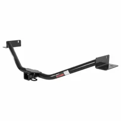 Class III hitch for Hyundai Santa Fe. Carbon steel construction with powder-coated finish. No drilling required. Rated for 3,500 lb gross trailer weight and 3,500 lb gross vehicle weight. Suitable for towing trailers, cargo carriers, or bike racks.