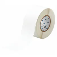 This thermal transfer continuous label roll is made of paper with a white matte finish, measuring 3 inches by 300 feet. Designed for indoor use, it is compatible with the BBP81 printer series. Typical applications include industrial labeling for asset identification, cable marking, and general purpose signage in manufacturing and warehousing environments