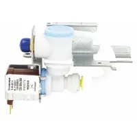This water valve kit controls water flow to the ice maker and water dispenser in refrigerators and freezers. It is a replacement part for when the original valve fails or leaks