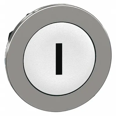 SCHNEIDER Kepala Tombol Tekan: Ukuran Panel 30 mm, Tidak Bercahaya, Logam, I - Heads for Push Buttons