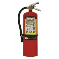 The BADGER ADV-10 is a 10 lb Class ABC fire extinguisher rated 4A:60B:C, using monoammonium phosphate. It is suitable for use on ordinary combustibles, flammable liquids, and energized electrical equipment in industrial, commercial, and institutional settings