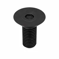 Flat head socket cap screw with 1/4"-28 thread, 3/8" length, and 5/32" drive size. Made of alloy steel with black oxide finish. Right-hand thread, inch system. Pack of 100. Used in applications requiring a flush surface, such as machinery and tooling assemblies