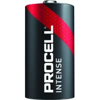 Battery: D, Premium, Alkaline, 1.5V DC, Procell Intense, 12 PK (MPN PX1300)