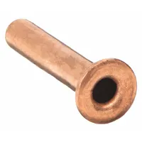 Compression fitting insert for 3/16 in OD tubing, made of brass. Overall length 17/32 in. Supplied in a pack of 10. Used in compression fittings to support tube walls and prevent collapse in fluid systems