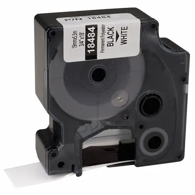 DYMO Kartrid Label dan Pita Gabungan: 3/4 in x 18 ft, Poliester, Putih (Mengkilap) - Dymo Thermal Transfer Continuous Label Roll Cartridges