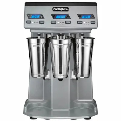 WARING COMMERCIAL Pencampur Minuman Tiga-Spindel: 3 Spindel, 3 Kecepatan, Kapasitas 84 oz, 3 hp Tenaga Kuda - Drink Mixers