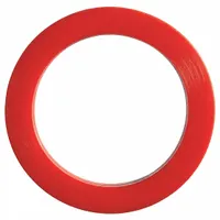 Cam and Groove Gasket: 3/4 in For Coupling Size, Red, 1 3/8 in Outside Dia, Flat, Silicone, 10 PK (MPN ZUSA-CAM-SMD-3/4)
