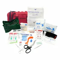 ELITE FIRST AID Rapid Response PAC: Plastic Bag, 2 People Served, 60 Components, 4 Pockets (MPN FA143R-ADV-GR)