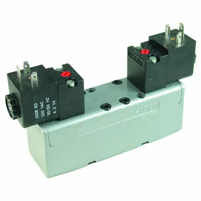 Katup Kontrol Udara Solenoida AVENTICS: Seri CERAM, Solenoida Ganda, Lima-Arah / Tiga-Posisi - CERAM Directional Control Valves