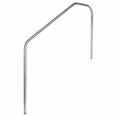 SPECTRUM Pagar Tangga: 18 in Setback, Dia 1.5 in, 0.083 in Tebal, Kaki Tetap, 58 in Tinggi - Pool Stair Rails