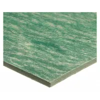 Aramid gasket sheet with oil-resistant Buna-N binder, 1/32 in thick, 5 ft long, 5 ft wide, green. Used for creating custom gaskets requiring sealing against oils, fuels, and solvents in pumps, compressors, and industrial piping systems