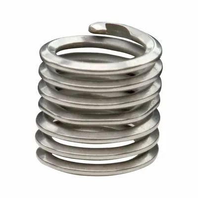 HELI-COIL Sisipan Heliks: Gaya Tangless, Bebas Berputar, Ukuran Ulir #6-32, Polos - Free-Running Tangless Helical Inserts