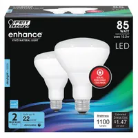 FEIT ELECTRIC Compact LED Bulb: LED, BR30, Medium Screw (E26), 12.2 W Watt, 5000K, Frosted, 120V AC (MPN BR30DMHO/950CA/2)
