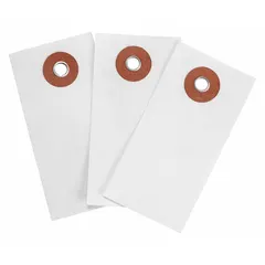 White Tyvek plain tag with 30-point card stock thickness. Measures 2-3/4 inches high by 1-3/8 inches wide. Supplied in packs of 1,000. Used for identifying and tagging shipments, parts, and assets in industrial and logistics settings.