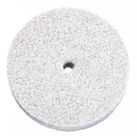 This NORTON Bear-Tex Rapid Blend unitized wheel is designed for light deburring and finishing on carbon steel and soft metals. It features a 3 in diameter, 1/4 in width, and 1/4 in arbor hole. The aluminum oxide, fine, medium (5) abrasive grade provides consistent surface blending and edge finishing in industrial maintenance and fabrication applications