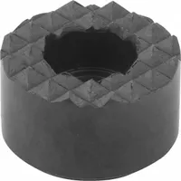 KIPP Counterbored Insert w/Flat Face: 25 mm Dia, 6.6 mm Bore Dia, 10 mm Ht, Serrated (MPN K0385.12510)