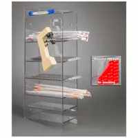 Serological Pipette Holder: 4 7/8 in Overall Wd, 24 5/8 in Overall Ht, 11 in Overall Lg, PETG, Clear (MPN PGSERPIP6-T-BRK)