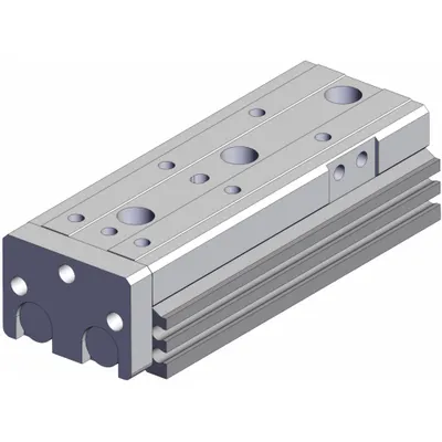SMC Meja Geser Udara: Panjang Langkah 30 mm, Diameter Lubang 16 mm, No. Bagian Pabrikan # MXQ16B-30Z - Pneumatic Slide Tables