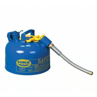 EAGLE Kaleng Pengaman Tipe II: Untuk Digunakan dengan Minyak Tanah, Kapasitas 2 1/2 gal, Termasuk Selang OD 7/8 in - Kerosene Safety Cans