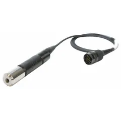 This single sensor cable is designed for temperature measurement in water quality monitoring. It operates within a temperature range of -5°C to 55°C and connects a YSI instrument to a conductivity/temperature sensor.