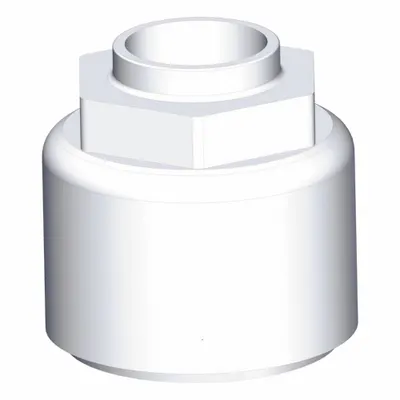 SMC Compression Fitting Nut Insert Bushing: 1/2 in OD Size, Compression - PFA Compression Tube Fittings