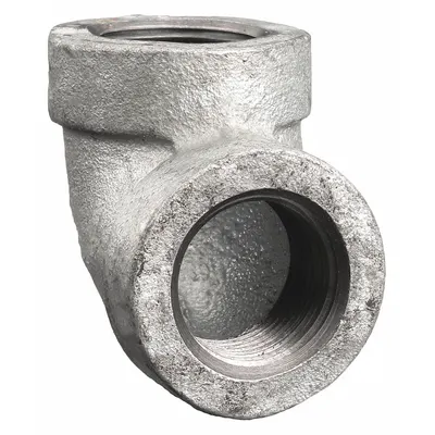 Siku Pipa Logam: Siku 90°, 1/4 in x 1/4 in, Besi Tempa - Medium-Pressure Threaded Pipe Fittings