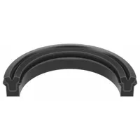 Deep-Z rod seal designed for hydraulic cylinders to prevent fluid leakage along a reciprocating rod. Suitable for applications requiring a 5/8 in height and 0.687 in groove width. Constructed from nitrile and urethane materials